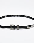 XCOWBOYS | Minibelt | Negro con insertos plateados