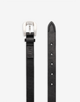 M18 | Leather Belt Ponciano | Negro Plata