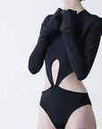 Agna | Body escote frontal | Nova | Negro