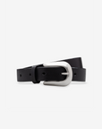 M18 | Leather Belt Ponciano | Negro Plata