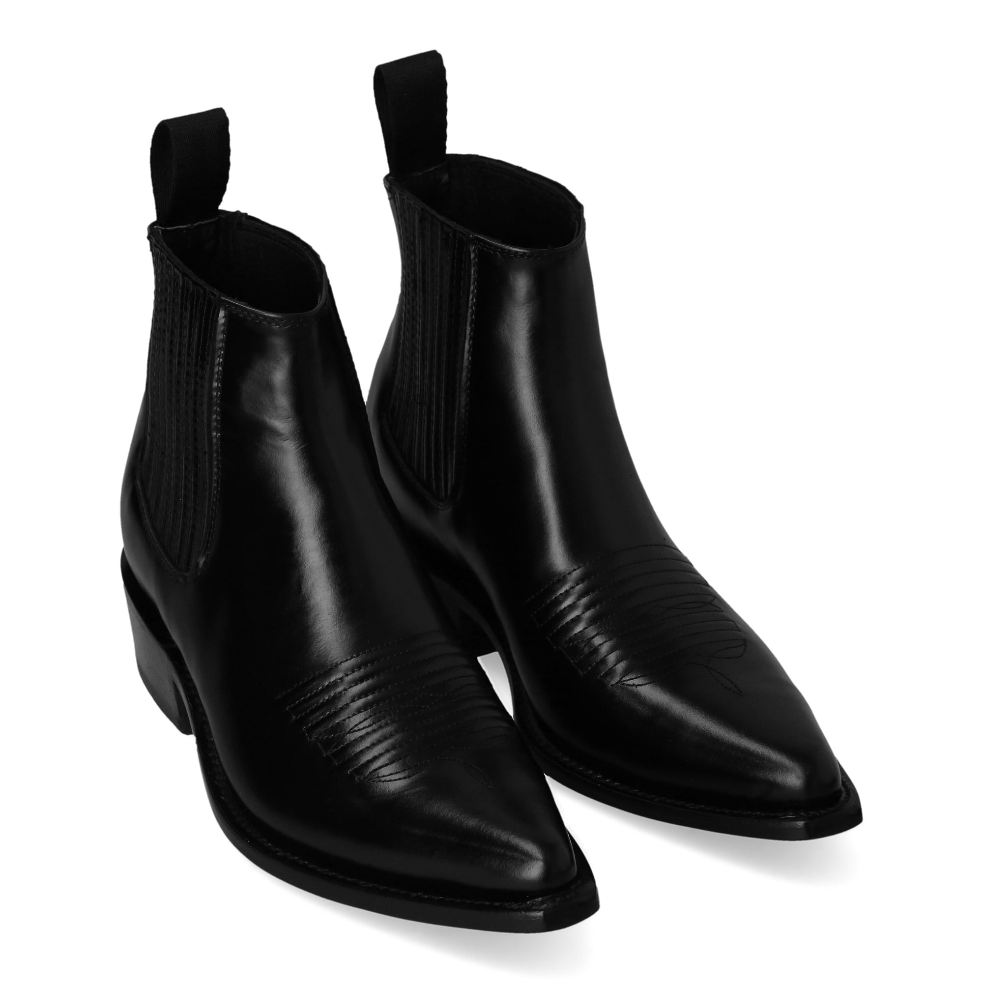 Toronero | Cowboy&#39;s Cut | Pointy Black Boots